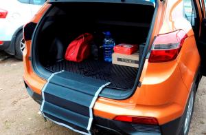 Коврик багажника Hyundai Creta с защитным фартуком