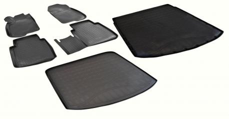Комплект ковриков в салон и багажник (верхняя и нижняя полки) HONDA CR-V 5 2017-