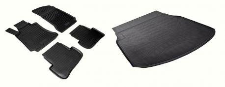 Комплект ковриков в салон и багажник MERCEDES-BENZ C W204 2011-2014